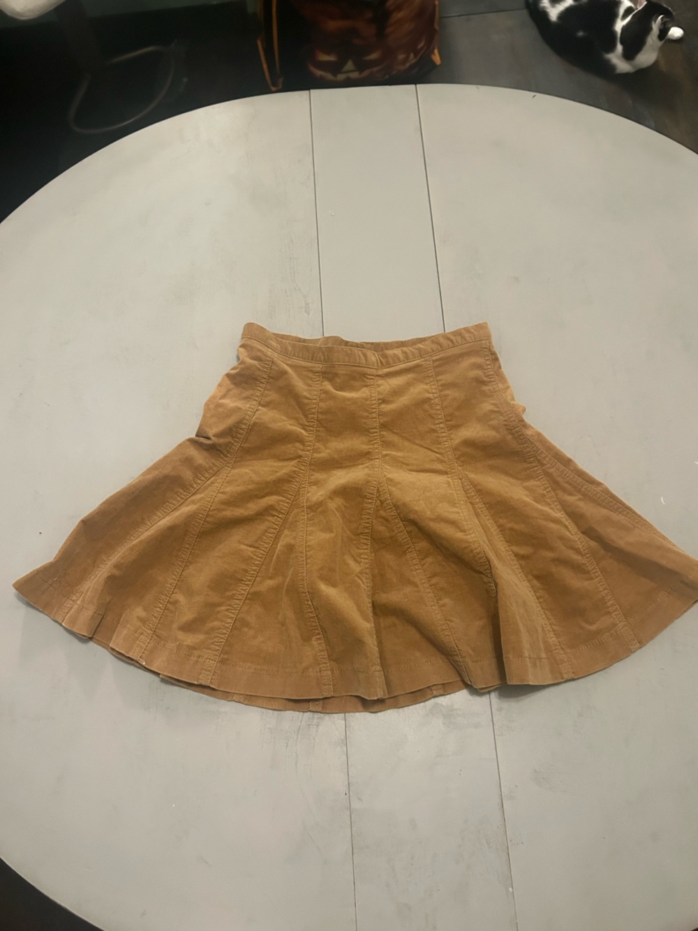 dELiA*s Tan Corduroy Skater Skirt